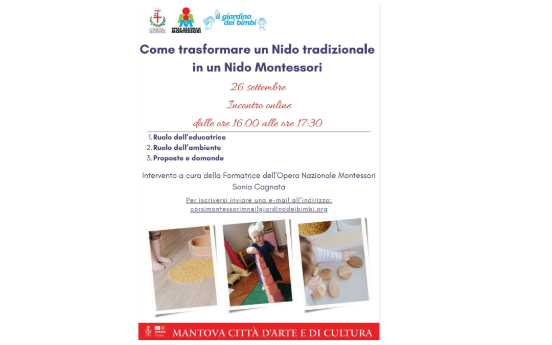 Evento Formativo “Come trasformare un Nido tradizionale in un Nido Montessori”